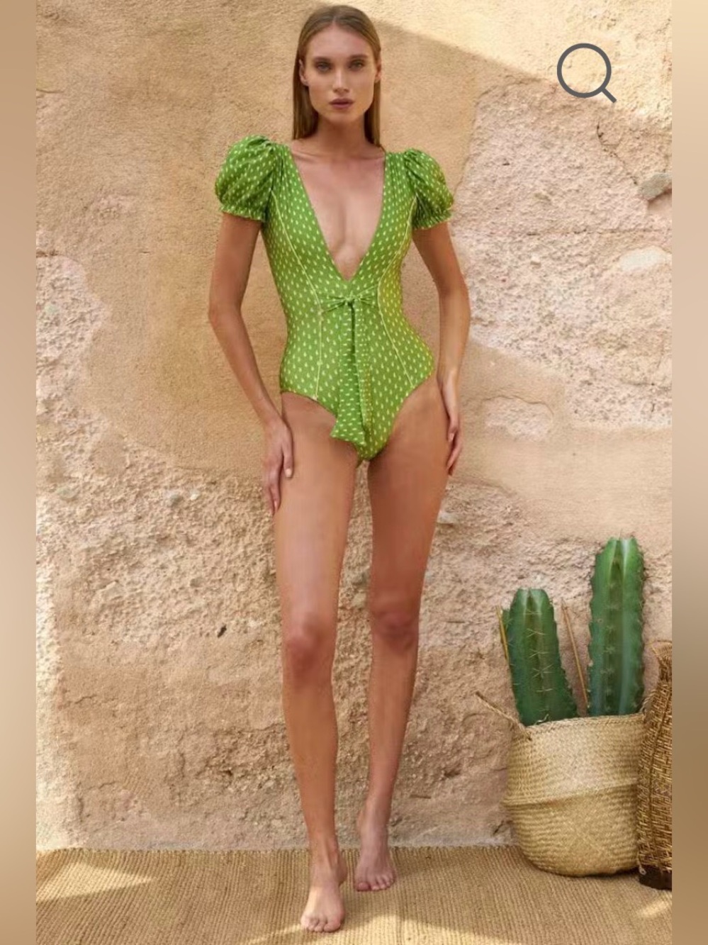 SHANI SHEMER Avocado Sleeved One piece Size XS nwt